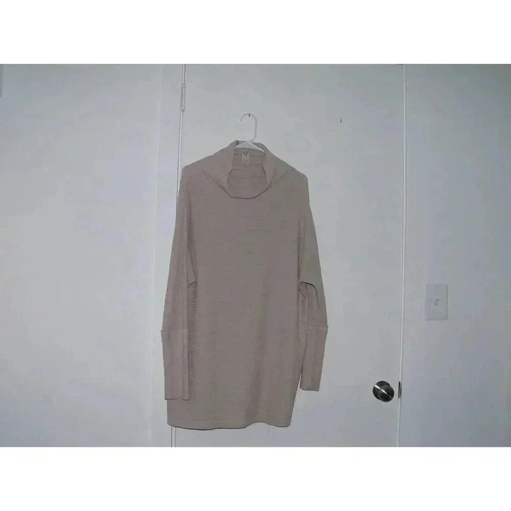We The Free Long Sleeve Dolman Cowl Neck Tunic Waffle Knit Sz Small Oversized
